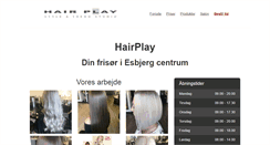 Desktop Screenshot of hairplay.dk