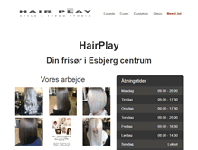 Tablet Screenshot of hairplay.dk